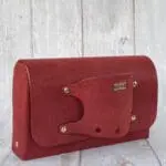 Jare Wine Micro Sequins On Wine Suede