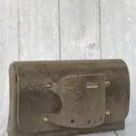 Jare Bronze Metallic Saffiano Print Leather