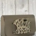 Jare Grey Nappa And Grey & Cream Cheetah Print Leather