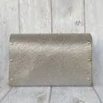 Jare Silver Distressed Leather