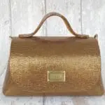 Mira Bronze & Brown Tejus Lizard Print Leather