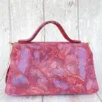 Mira Pink-Purple Wood Grain Effect Print
