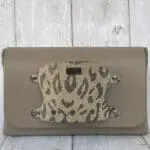 Jare Grey Nappa And Grey & Cream Cheetah Print Leather