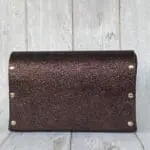 Jare Burgundy Micro Sequined Print Leather
