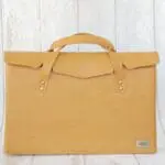 Ally Biege Crocco Embossed Leather