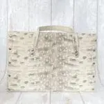 Ally Grey And Cream Lizard Print Leather