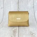 Mimz Gold Pinstripes Leather