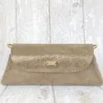 Maya 2.0 Bronze Metallic Saffiano Print Leather