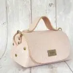 Mira Pink Crocco Embossed Leather