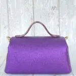Mira Purple Metallic Leather