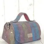 Mira Multicolour Rainbow Stripe Print On Suede