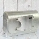 Jare Silver Saffiano Leather