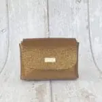 Mimz Bronze Tejus Lizard Print Leather