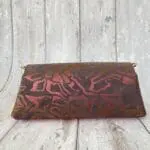 Maya 2.0 Lilac & Pink Abstract Print And Pink Pebble Grain Leather