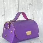 Mira Purple Metallic Leather