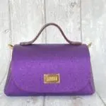 Mira Purple Metallic Leather