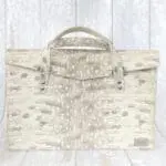 Ally Grey And Cream Lizard Print Leather