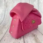 Moby Pink Ostrich Print & Pink Nappa Handle