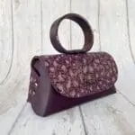 Hana Lilac, Purple & Silver Cheetah Print & Purple Nappa