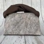 Moby Cream Brown & White Web Print on suede & Brown Nappa Leather