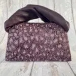 Moby Lilac, Purple & Silver Cheetah Print & Purple Nappa Handle
