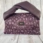 Moby Lilac, Purple & Silver Cheetah Print & Purple Nappa Handle