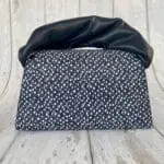 Moby Blue & White Micro-Mosaic & Navy Blue Nappa Leather