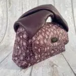 Moby Lilac, Purple & Silver Cheetah Print & Purple Nappa Handle