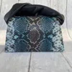 Moby Blue Multicolour Python Print Leather