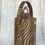 Aara Gold & Brown Zebra Print