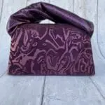 Moby Purple & Lilac Abstract Print on Suede & Metallic Purple Nappa leather