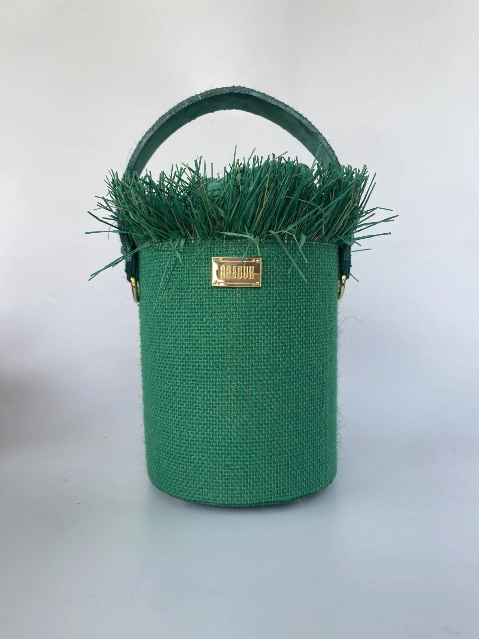 Aara Jute Green w/ Raffia
