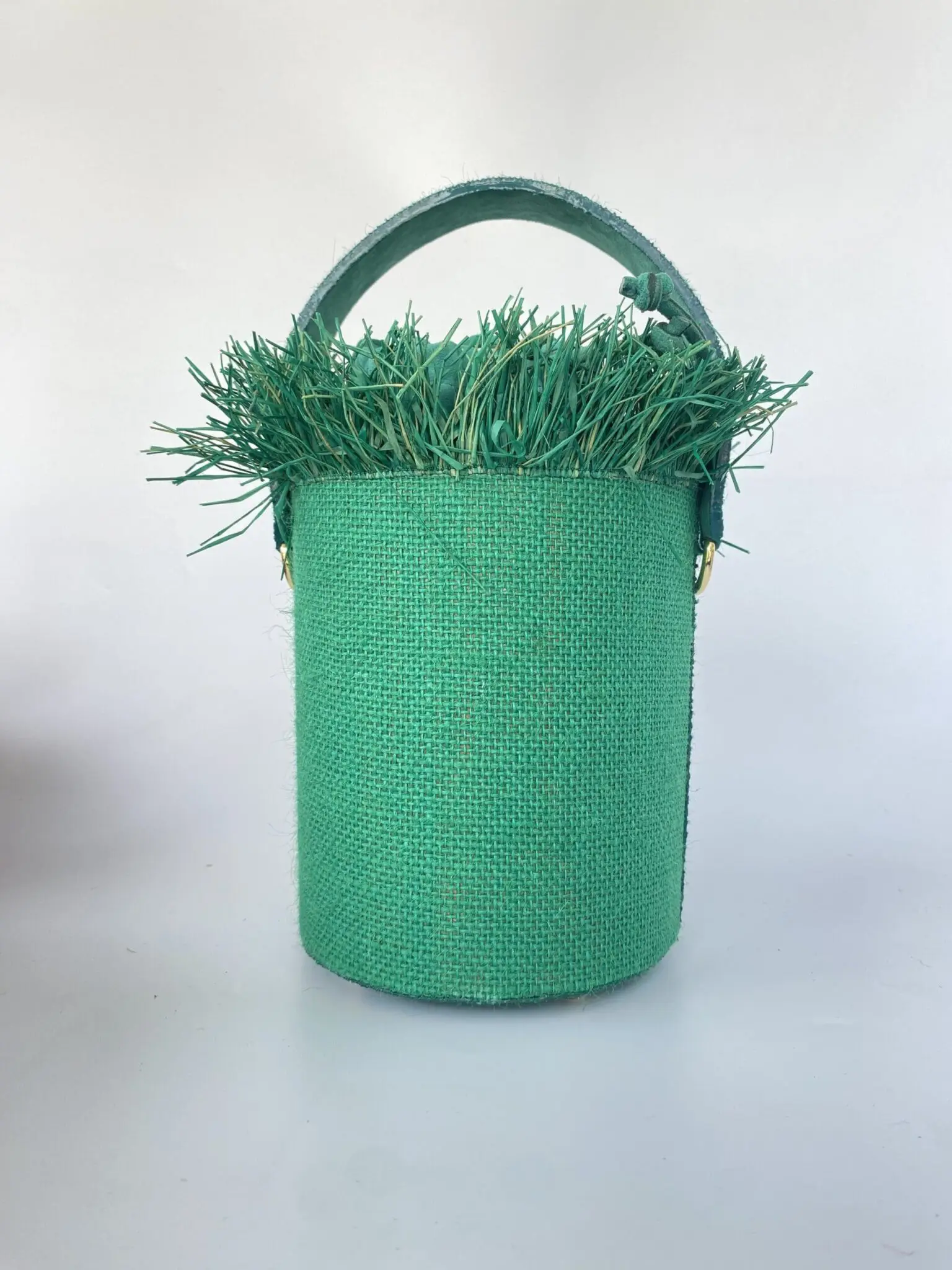 Aara Jute Green w/ Raffia
