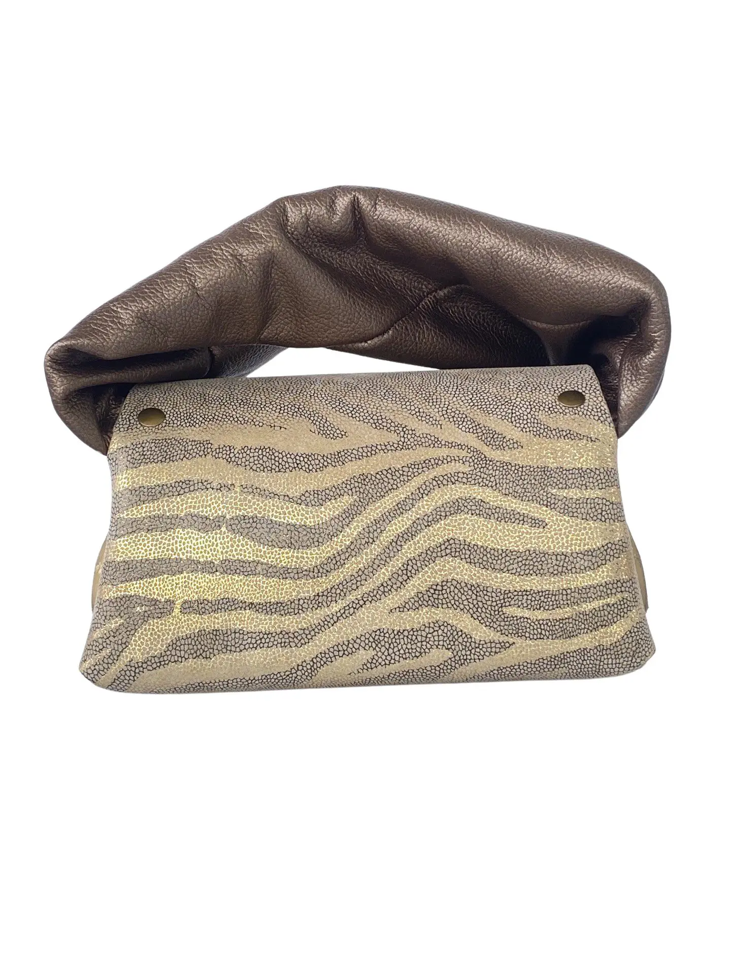 Nury Gold & Bronze Zebra Print