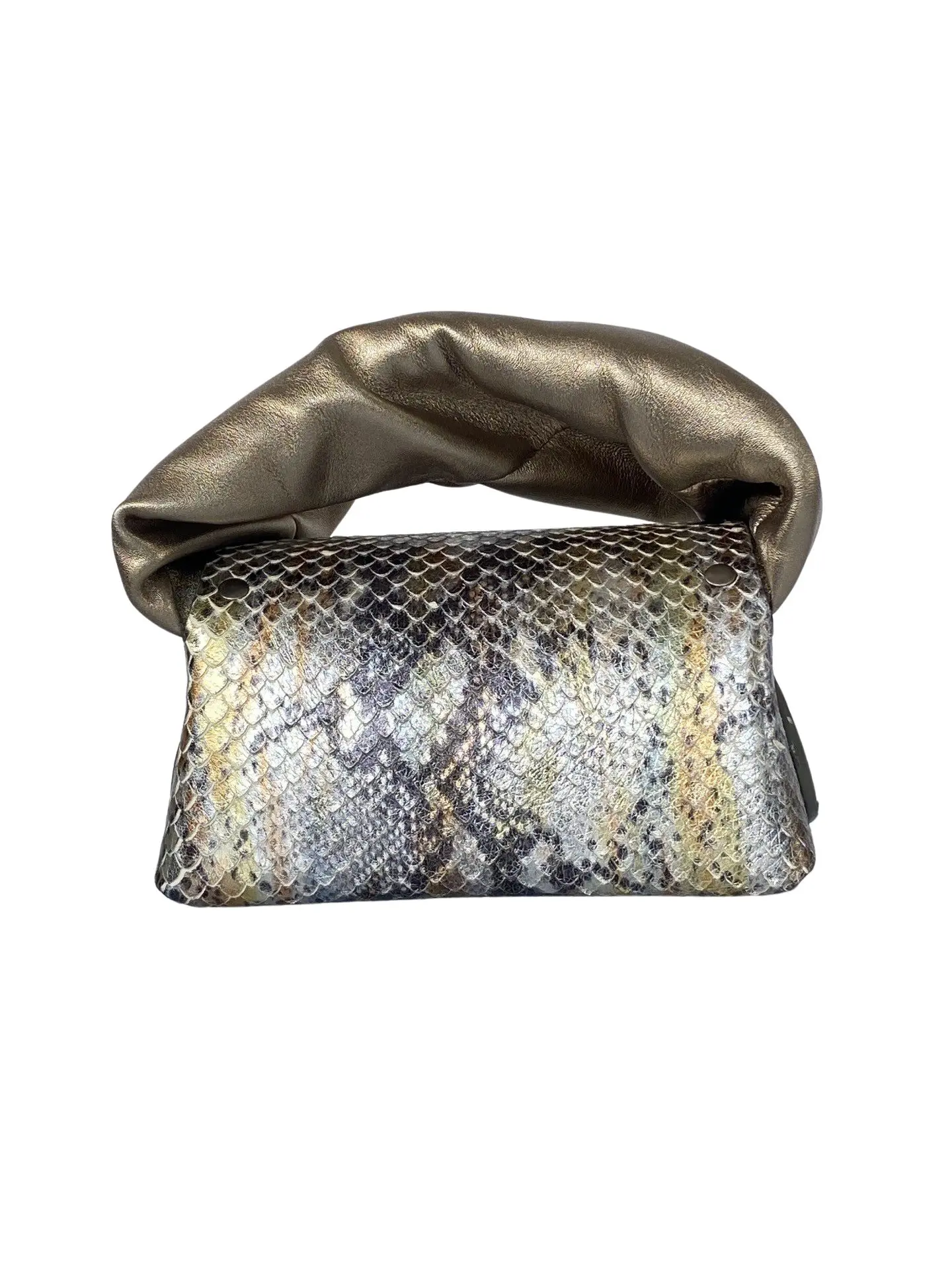Nury Silver & 3-tone Gold Snake Print