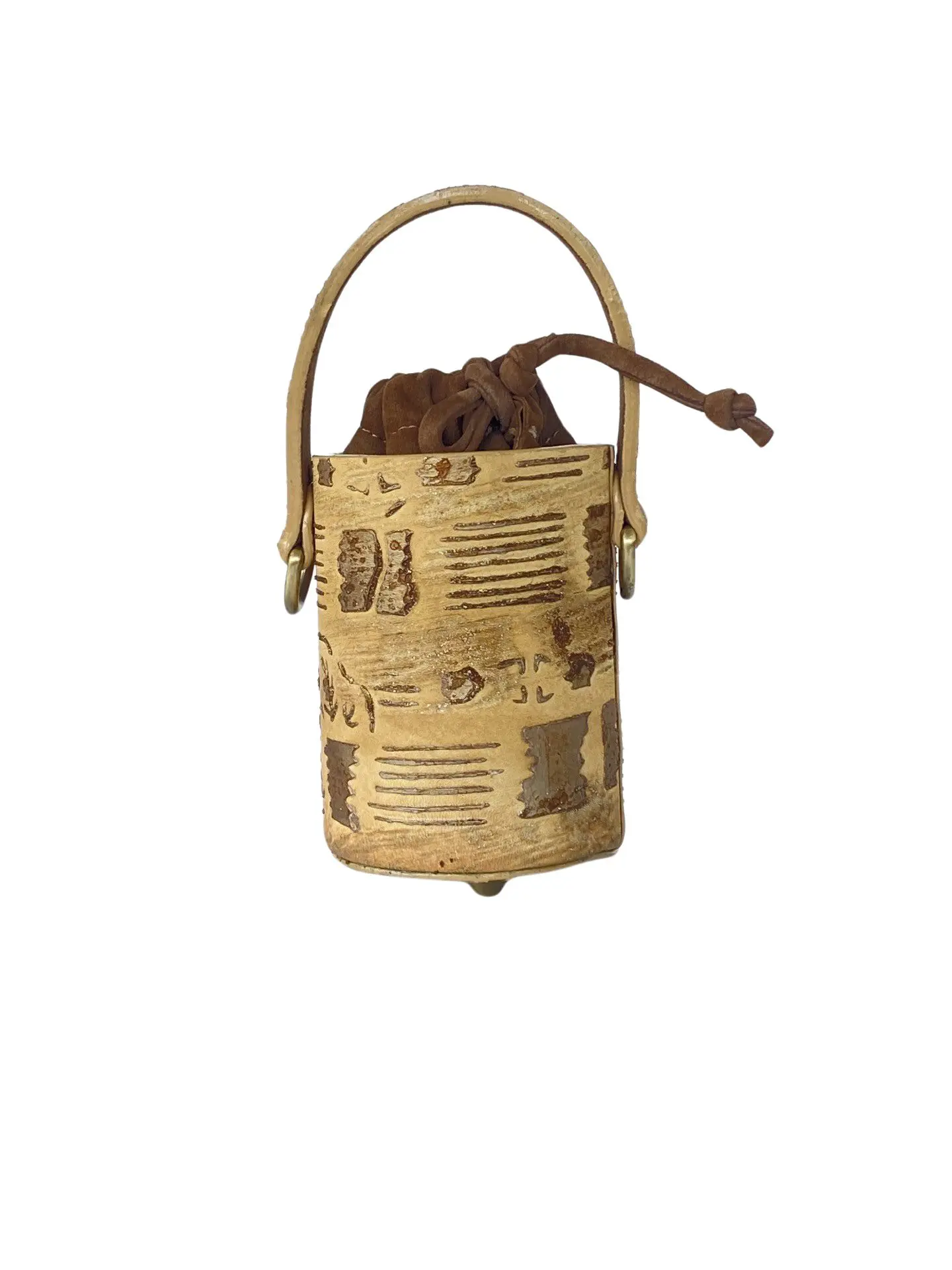 Lara Cream & Bronze Hieroglyphic Inspired