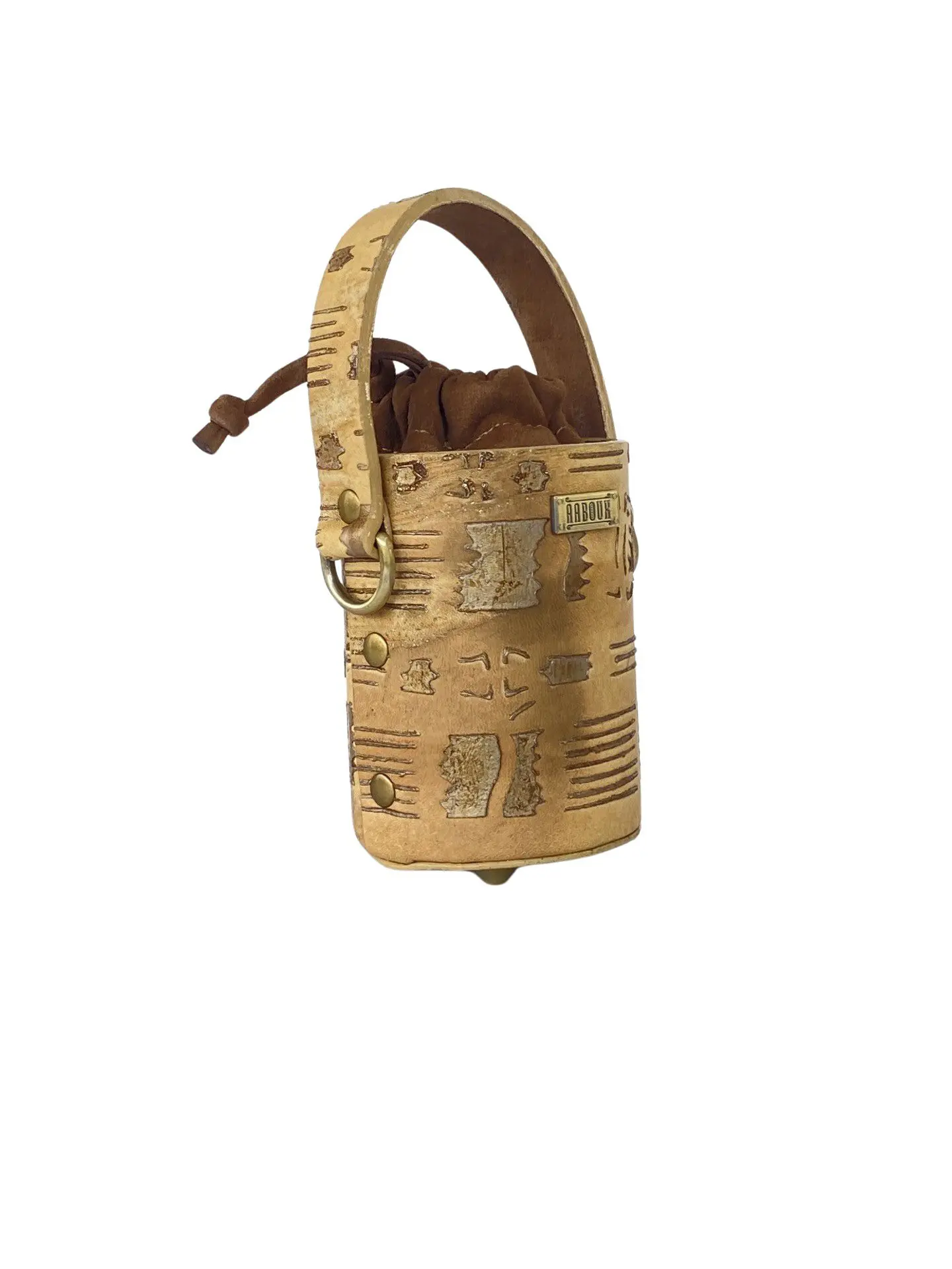 Lara Cream & Bronze Hieroglyphic Inspired