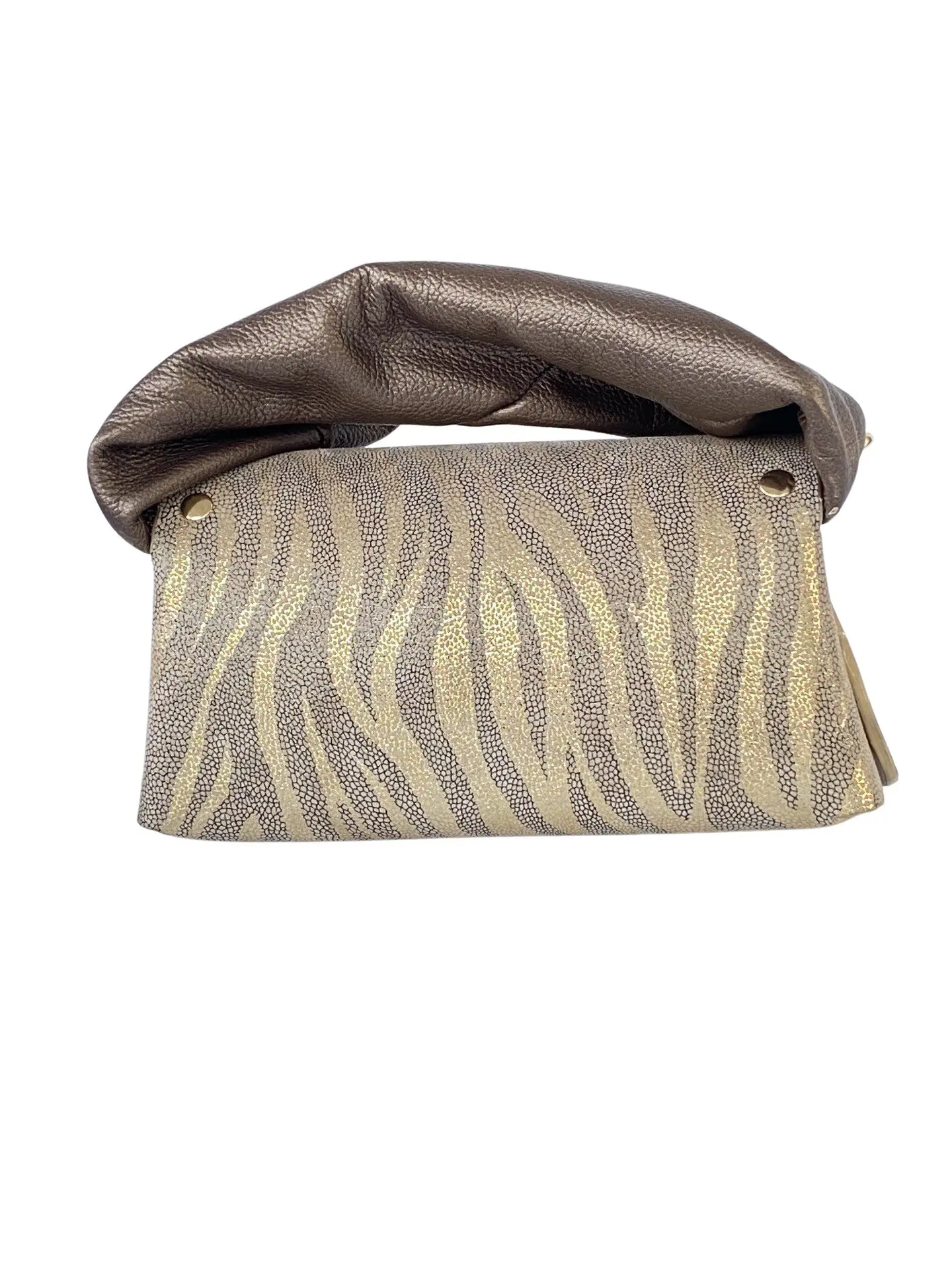 Nury Gold & Bronze Zebra Print