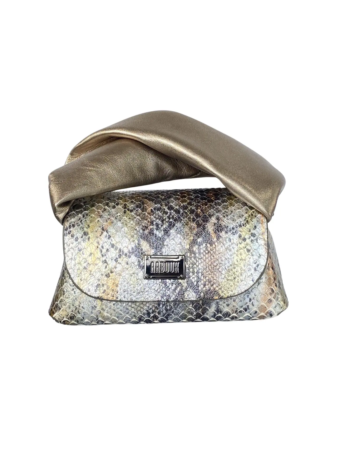 Nury Silver & 3-tone Gold Snake Print