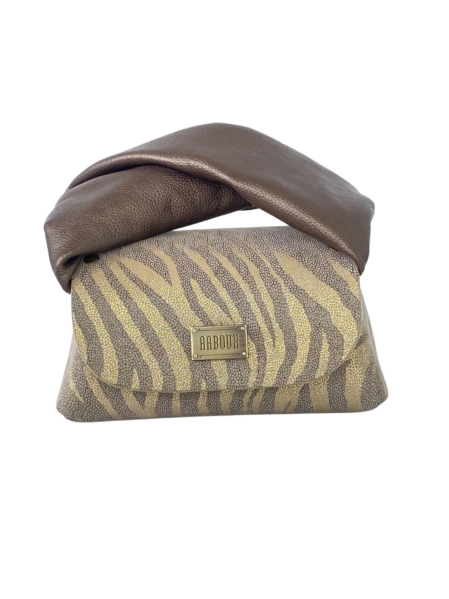 Nury Gold & Bronze Zebra Print