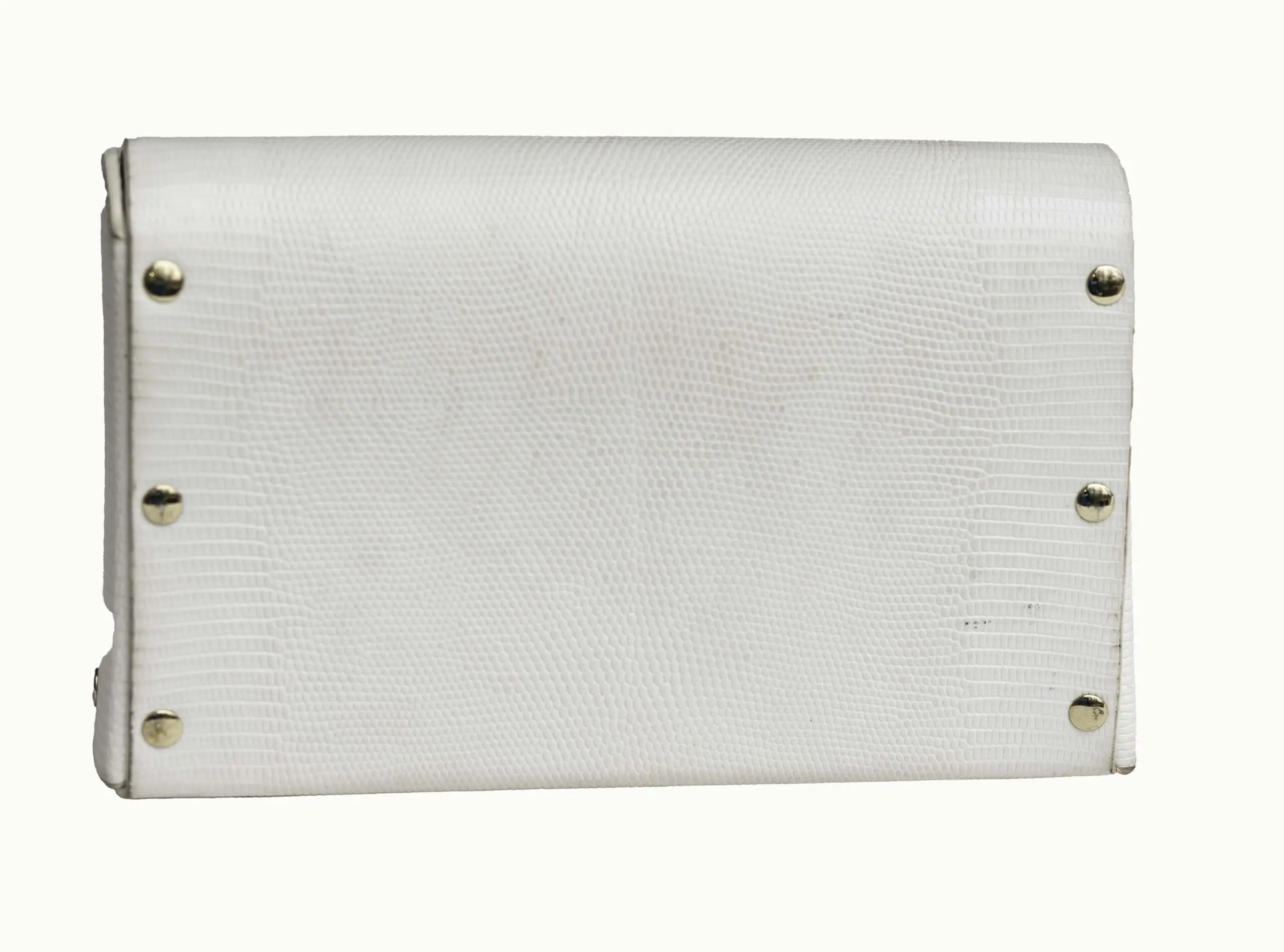 Jare Lizard Print Embossed Leather