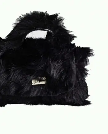 Mira Micro Micro Black Rabbit Fur