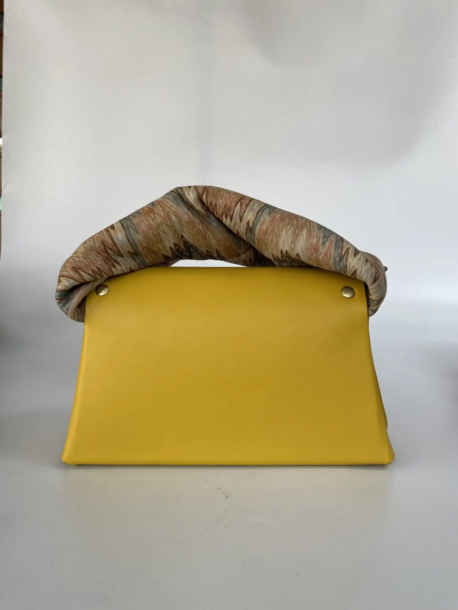 Moby Yellow Nappa with Zig-zag Multicolour