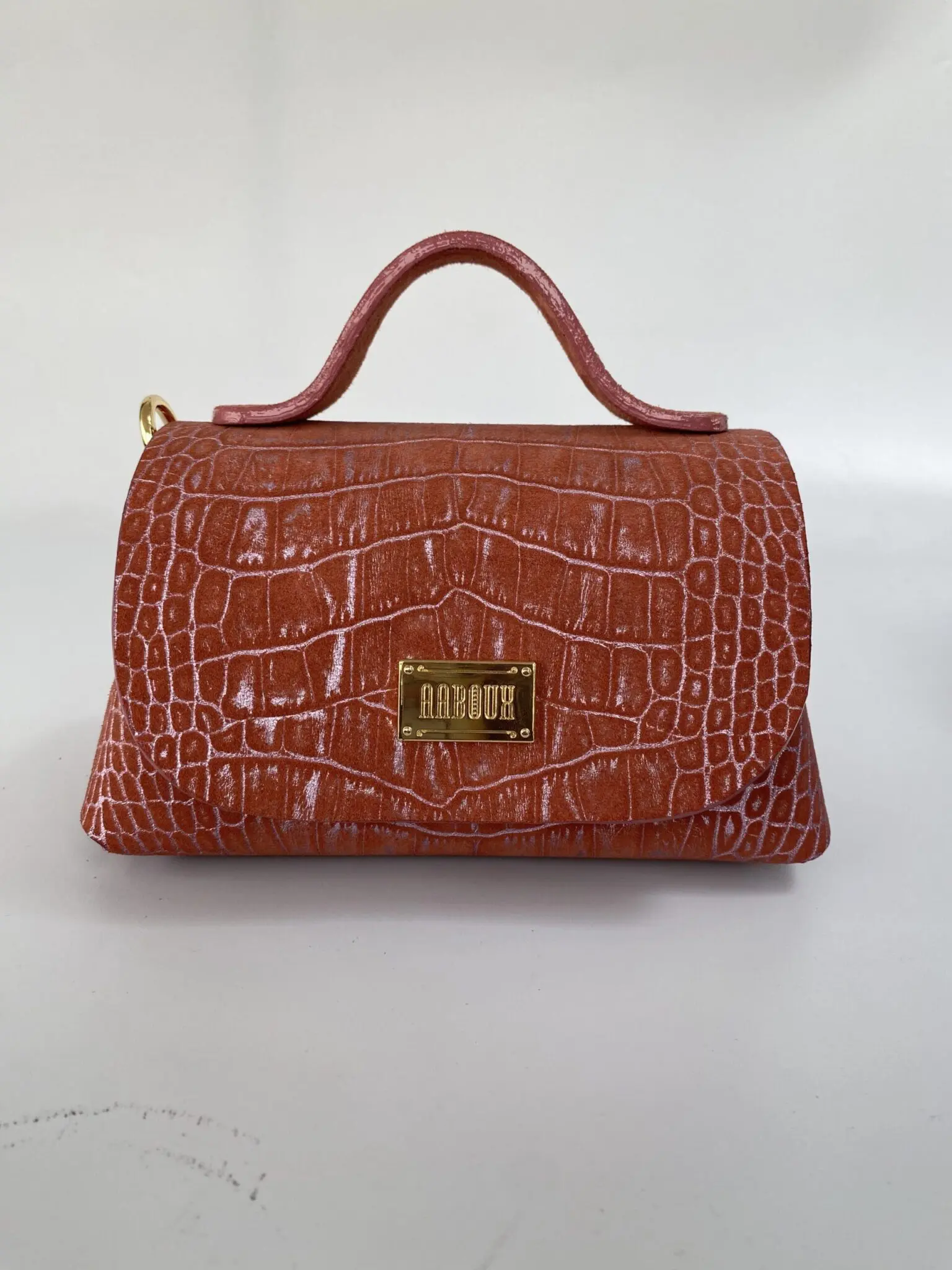 Mira Sunkist Coral Croc Print