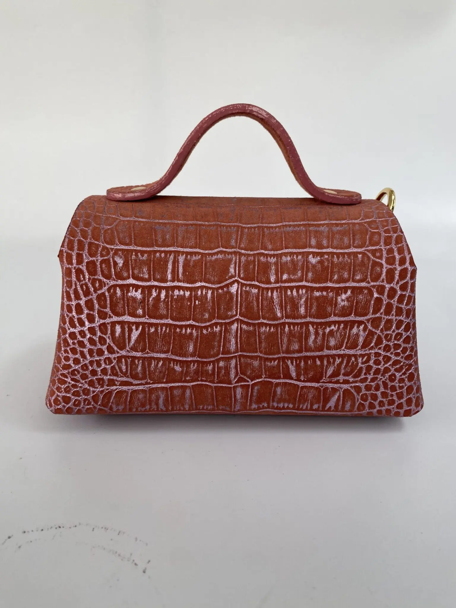 Mira Sunkist Coral Croc Print