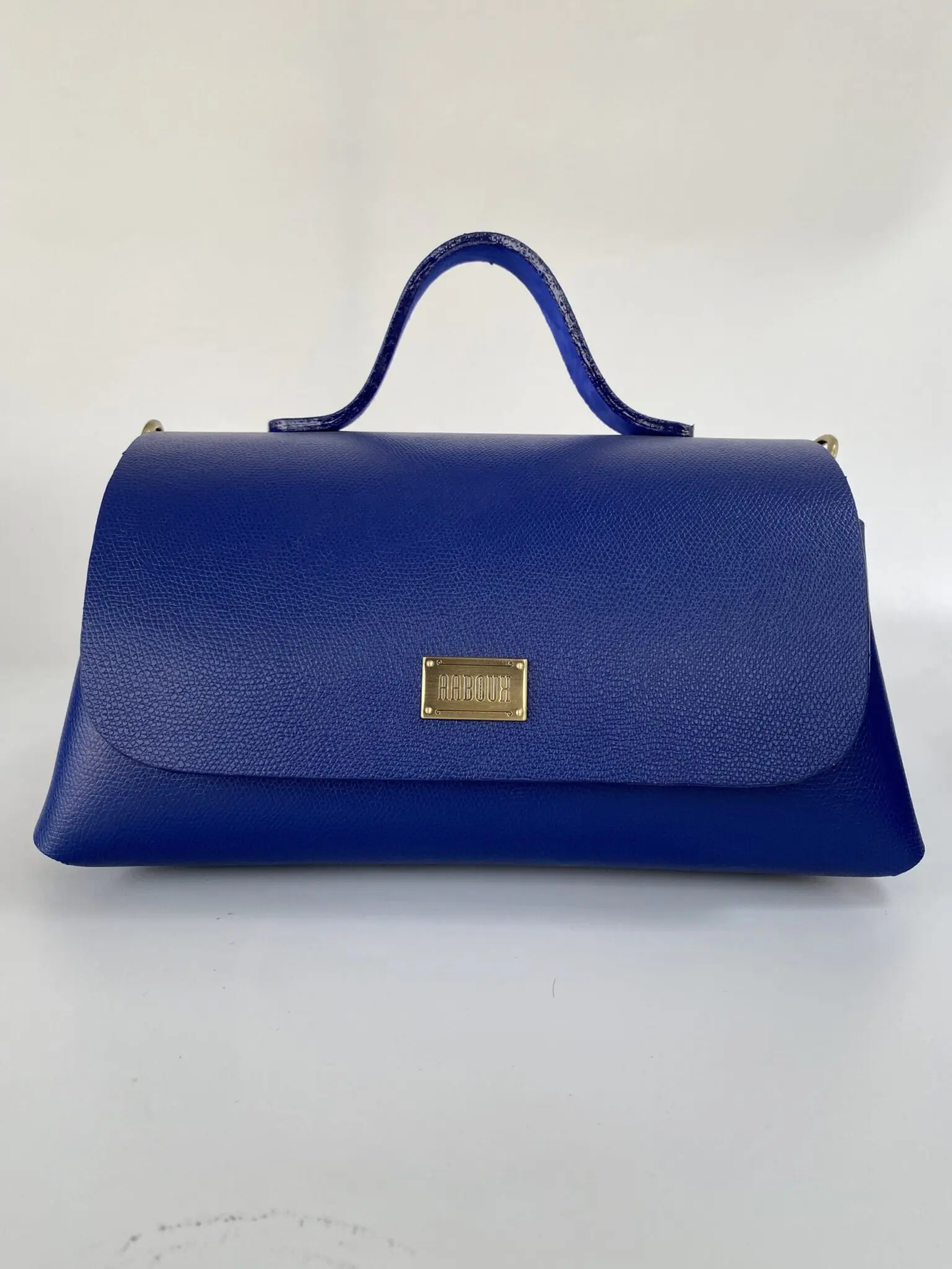 Mira Maxi Royal Blue Pebble Grain Leather