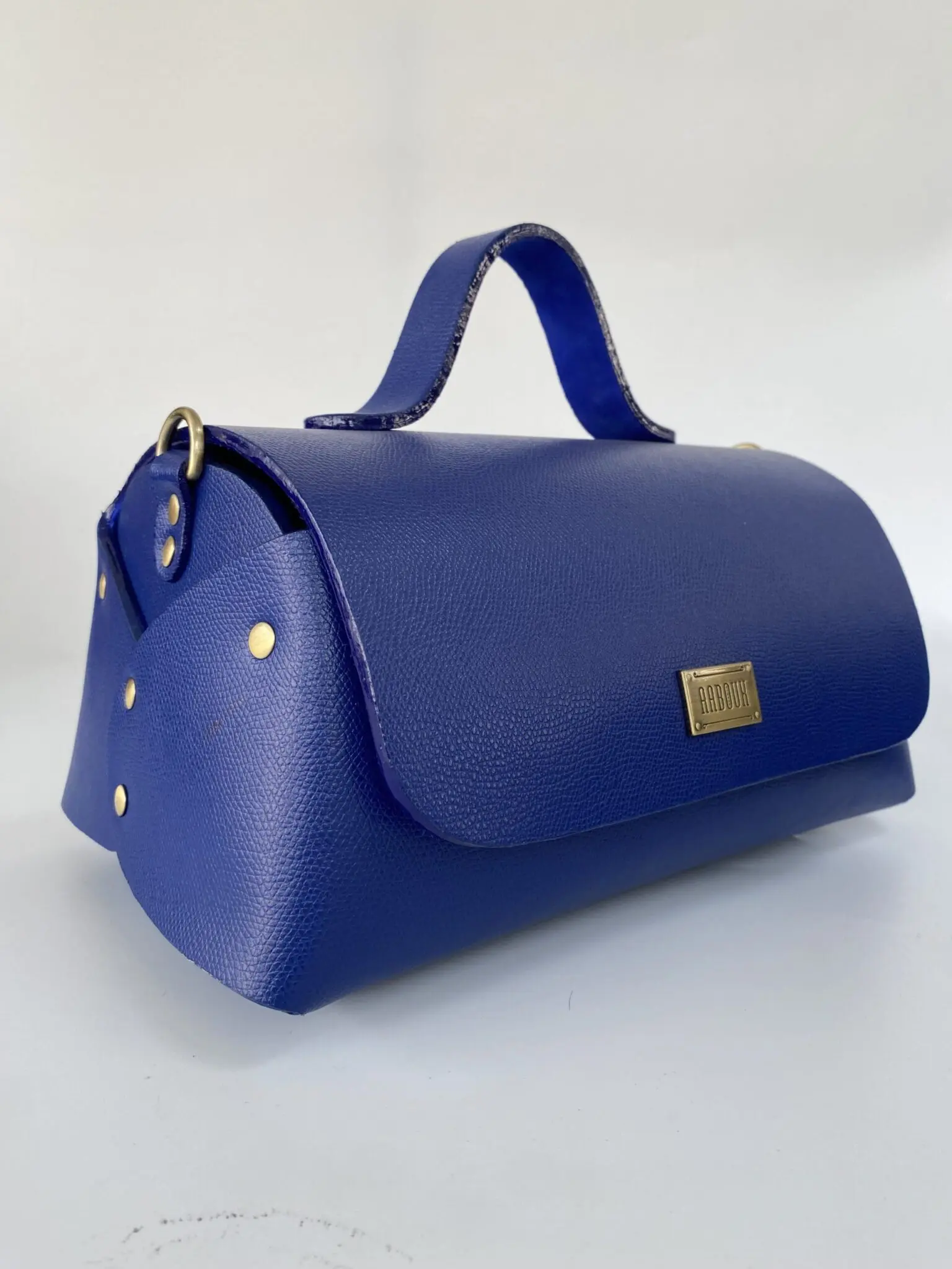 Mira Maxi Royal Blue Pebble Grain Leather