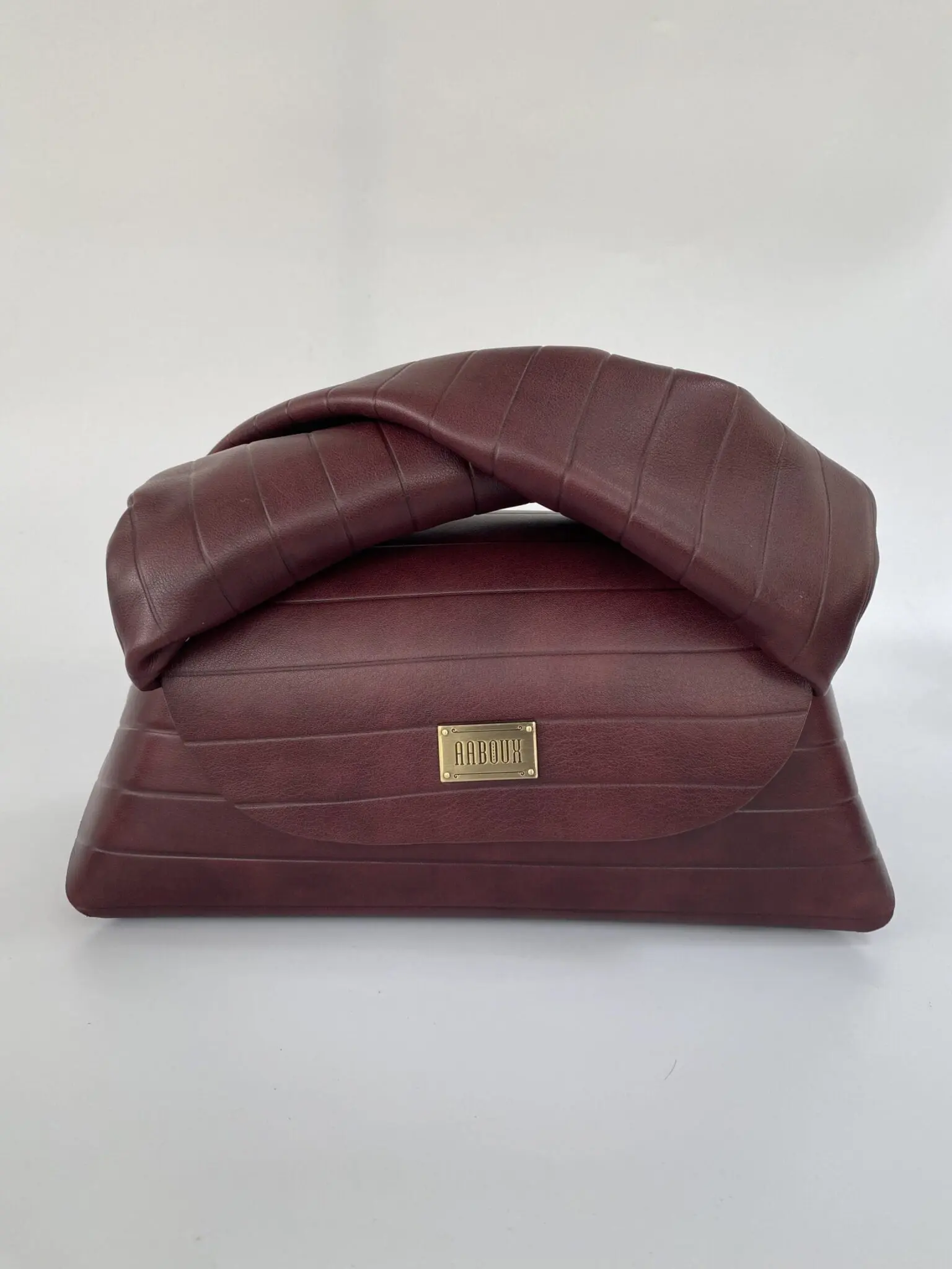 Nuby Burgundy Striped Leather