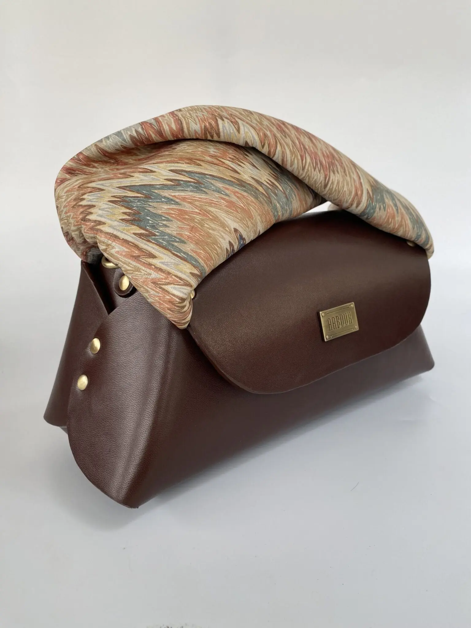 Nuby Brown Nappa with Ziz-zag Multicolour