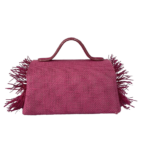 Mira Pale Pink Raffia & Jute side